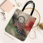 Libya Revolution Day Tote Bag Libyan National Pride Watercolor Flag Waves Floral