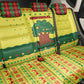 Senegal Christmas Back Car Seat Cover Baobab Tree and National Coat of Arms Motif - African Pride