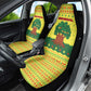 Senegal Christmas Car Seat Cover Baobab Tree and National Coat of Arms Motif - African Pride