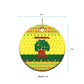 Senegal Christmas Ceramic Ornament Baobab Tree and National Coat of Arms Motif - African Pride