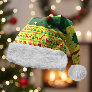Senegal Christmas Santa Hat Baobab Tree and National Coat of Arms Motif - African Pride