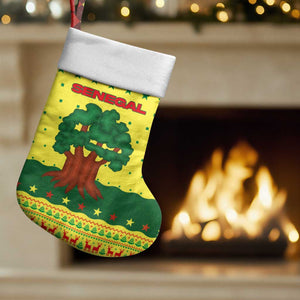 Senegal Christmas Stocking Baobab Tree and National Coat of Arms Motif - African Pride