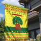Senegal Christmas Garden Flag Baobab Tree and National Coat of Arms Motif - African Pride