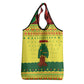 Senegal Christmas Grocery Bag Baobab Tree and National Coat of Arms Motif - African Pride