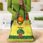 Senegal Christmas Grocery Bag Baobab Tree and National Coat of Arms Motif - African Pride