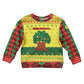 Senegal Christmas Kid Ugly Christmas Sweater Baobab Tree and National Coat of Arms Motif - African Pride