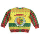 Senegal Christmas Kid Ugly Christmas Sweater Baobab Tree and National Coat of Arms Motif - African Pride