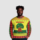 Senegal Christmas Ugly Christmas Sweater Baobab Tree and National Coat of Arms Motif - African Pride