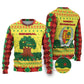 Senegal Christmas Ugly Christmas Sweater Baobab Tree and National Coat of Arms Motif - African Pride