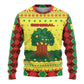 Senegal Christmas Ugly Christmas Sweater Baobab Tree and National Coat of Arms Motif - African Pride
