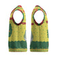 Senegal Christmas Knitted V-Neck Vest Baobab Tree and National Coat of Arms Motif - African Pride