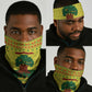 Senegal Christmas Neck Gaiter Baobab Tree and National Coat of Arms Motif - African Pride