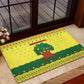 Senegal Christmas Rubber Doormat Baobab Tree and National Coat of Arms Motif - African Pride