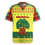 Senegal Christmas Rugby Jersey Baobab Tree and National Coat of Arms Motif - African Pride