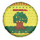 Senegal Christmas Spare Tire Cover Baobab Tree and National Coat of Arms Motif - African Pride