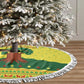 Senegal Christmas Tree Skirt Baobab Tree and National Coat of Arms Motif - African Pride