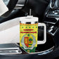 Senegal Christmas Tumbler With Handle Baobab Tree and National Coat of Arms Motif - African Pride