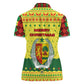 Senegal Christmas Women Polo Shirt Baobab Tree and National Coat of Arms Motif - African Pride