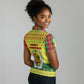 Senegal Christmas Women Polo Shirt Baobab Tree and National Coat of Arms Motif - African Pride