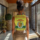 Senegal Christmas Women Sleeveless Polo Shirt Baobab Tree and National Coat of Arms Motif - African Pride