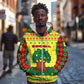 Senegal Christmas Zip Hoodie Baobab Tree and National Coat of Arms Motif - African Pride