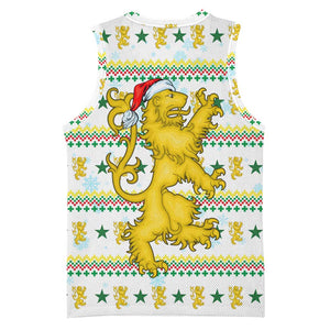 Senegal Christmas Basketball Jersey Golden Lion and Festive Stars Motif - African Pride