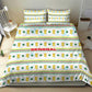 Senegal Christmas Bedding Set Golden Lion and Festive Stars Motif - African Pride