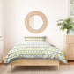 Senegal Christmas Bedding Set Golden Lion and Festive Stars Motif - African Pride