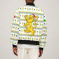 Senegal Christmas Bomber Jacket Golden Lion and Festive Stars Motif - African Pride