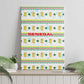 Senegal Christmas Canvas Wall Art Golden Lion and Festive Stars Motif - African Pride