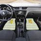 Senegal Christmas Car Mats Golden Lion and Festive Stars Motif - African Pride