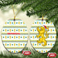 Senegal Christmas Ceramic Ornament Golden Lion and Festive Stars Motif - African Pride