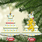 Senegal Christmas Ceramic Ornament Golden Lion and Festive Stars Motif - African Pride