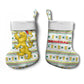 Senegal Christmas Stocking Golden Lion and Festive Stars Motif - African Pride