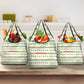 Senegal Christmas Grocery Bag Golden Lion and Festive Stars Motif - African Pride