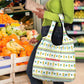Senegal Christmas Grocery Bag Golden Lion and Festive Stars Motif - African Pride