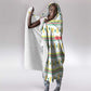 Senegal Christmas Hooded Blanket Golden Lion and Festive Stars Motif - African Pride
