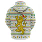Senegal Christmas Hoodie Golden Lion and Festive Stars Motif - African Pride