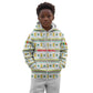 Senegal Christmas Kid Hoodie Golden Lion and Festive Stars Motif - African Pride