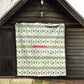 Senegal Christmas Quilt Golden Lion and Festive Stars Motif - African Pride