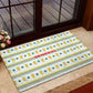 Senegal Christmas Rubber Doormat Golden Lion and Festive Stars Motif - African Pride