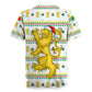 Senegal Christmas Rugby Jersey Golden Lion and Festive Stars Motif - African Pride