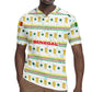 Senegal Christmas Rugby Jersey Golden Lion and Festive Stars Motif - African Pride