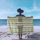 Senegal Christmas Sarong Golden Lion and Festive Stars Motif - African Pride
