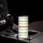 Senegal Christmas Skinny Tumbler Golden Lion and Festive Stars Motif - African Pride