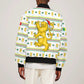 Senegal Christmas Sleeve Zip Bomber Jacket Golden Lion and Festive Stars Motif - African Pride
