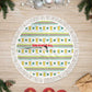 Senegal Christmas Tree Skirt Golden Lion and Festive Stars Motif - African Pride