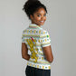 Senegal Christmas Women Polo Shirt Golden Lion and Festive Stars Motif - African Pride