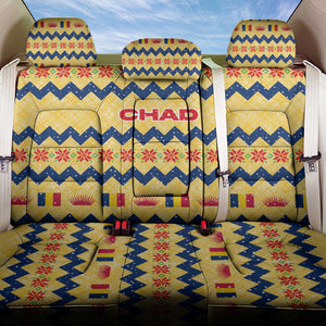 Chad Christmas Back Car Seat Cover National Coat of Arms, and Festive Motif - African Pride