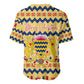 Chad Christmas Baseball Jersey National Coat of Arms, and Festive Motif - African Pride